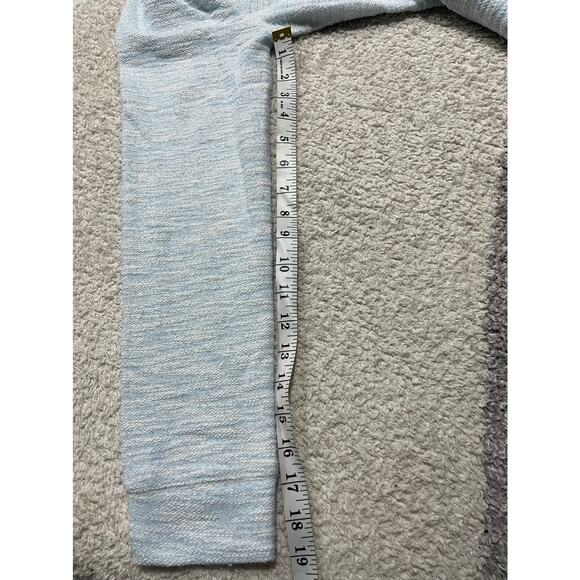 Lou & Grey Sweater Women's Large Cowl Neck Pullover Light Blue Kangaroo Pocket - Picture 5 of 11